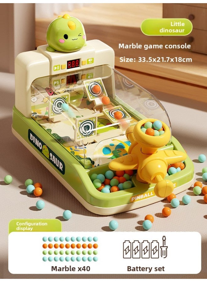 Children's Home Electric Shooting Pinball Tabletop Game Console Baby Educational Large Dinosaur Pinball Game Console